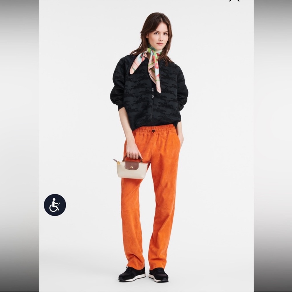 🐈 ☁️🍑Authentic Longchamp LE PLIAGE ORIGINAL POUCH WITH HANDLE - paper colour🍑☁️🐈 - Picture 9 of 17